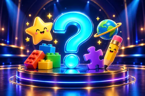 Kinderfeestquiz met kleurrijke raadsels en spelletjes